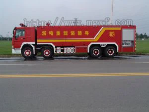 25000L caminhão-tanque de água/bomba de espuma para serviço pesado